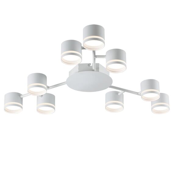 LUMION 8235/9C COMFI LN25 200 белый металл Люстра потолочная LED GX53 9*12W 220V GARETA, изображение 6