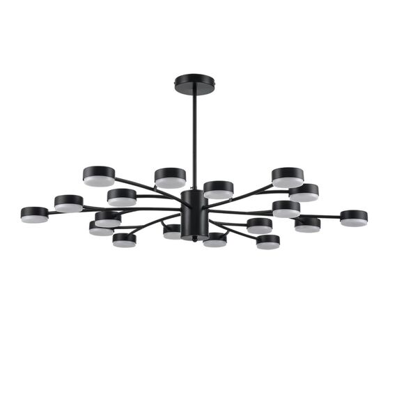 LUMION 8117/18 COMFI LN25 195 черный, металл Люстра LED GX53 18*7W 220V TORINA