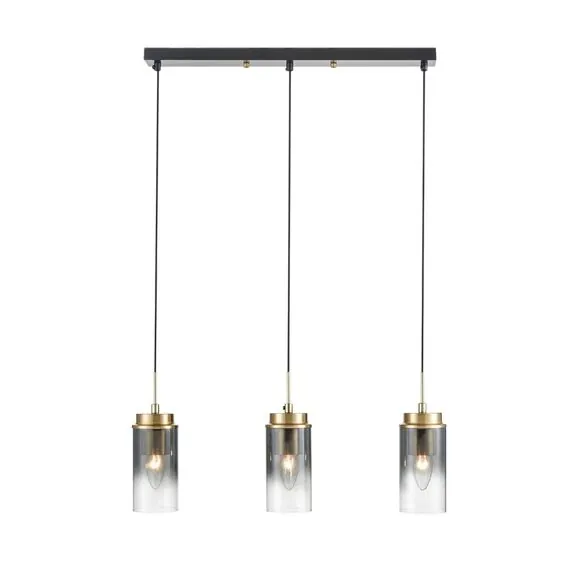 LUMION 8101/3A COMFI LN25 325 черный/бронза металл/стекло Подвес Е14 3*40W 220V ISHA, изображение 5