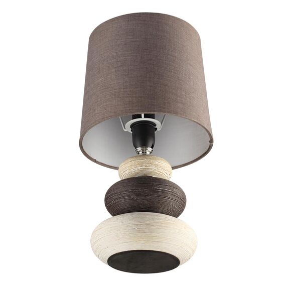 LUMION 8126/1T COMFI LN25 000 коричневый/бежевый/белый, керамика/текстиль Настольная лампа Е14 1*40W 220V LATZA, изображение 3