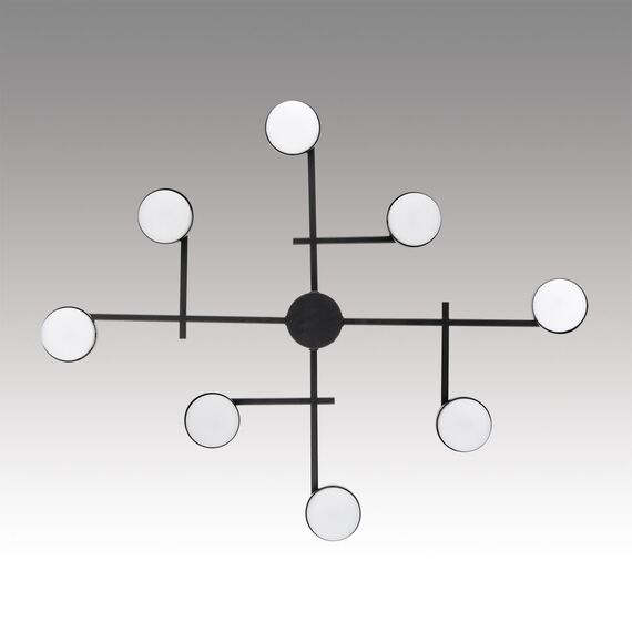 LUMION 8186/8C COMFI LN25 205 черный, металл Люстра потолочная LED GX53 8*7W 220V DABRA, изображение 3