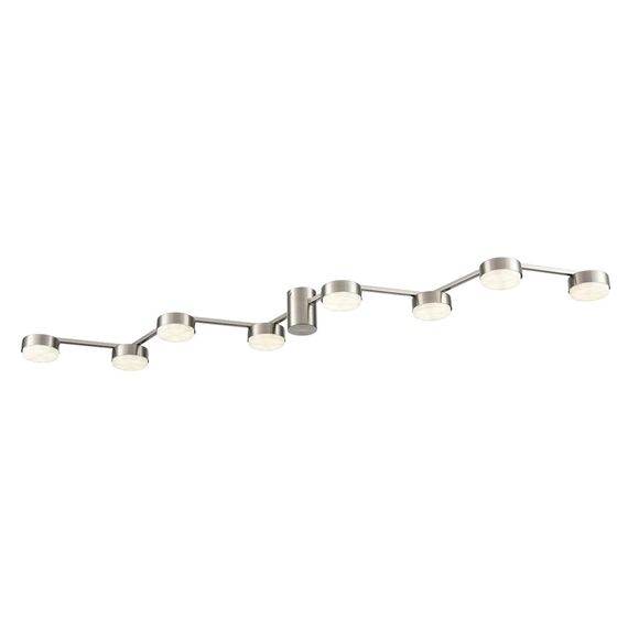LUMION 8116/8C COMFI LN25 208 никель, металл Люстра потолочная LED GX53 8*7W 220V SANATA, изображение 5
