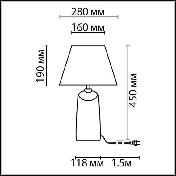LUMION 8211/1T CLASSI LN25 000 белый жемчужный/белый, керамика/текстиль Настольная лампа Е27 1*60W 220V SINNA, изображение 2