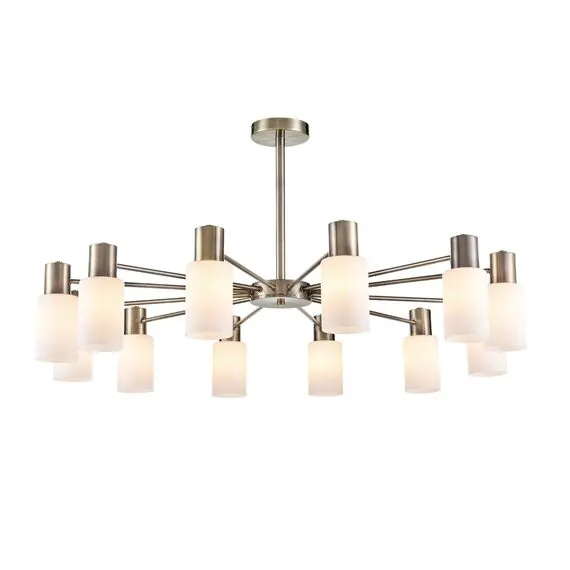 LUMION 8100/12C COMFI LN25 73 бронза/белый металл/стекло Люстра потолочная Е14 12*40W 220V MAVE, изображение 6