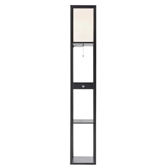 LUMION 8092/1F COMFI LN25 361 черный/белый, дерево/текстиль Торшер Е27 1*60W 220V PRACTIC, изображение 8