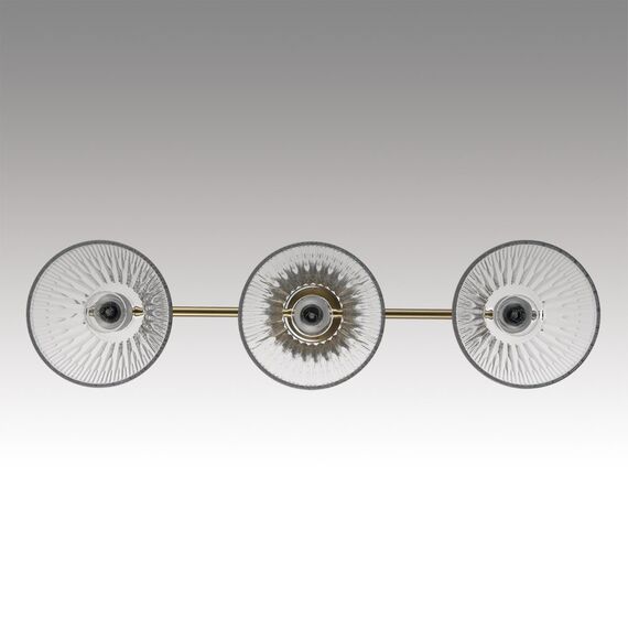 LUMION 8188/3C COMFI LN25 190 латунь/прозрачный, металл/стекло Потолочный светильник E14 3*40W 220V VIVIAN, изображение 4