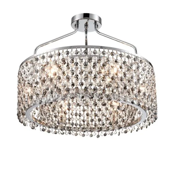 LUMION 8244/6C CLASSI LN25 150 хром, металл/хрусталь Люстра потолочная E14 6*40W 220V LAYLA, изображение 4