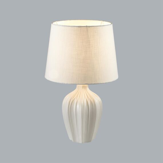 LUMION 8120/1T COMFI LN25 000 белый, керамика/текстиль Настольная лампа E27 1*60W 220V SONA, изображение 4