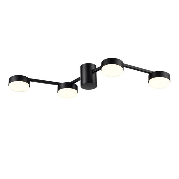 LUMION 8187/4C COMFI LN25 207 черный, металл Люстра потолочная LED GX53 4*7W 220V SANATA, изображение 4