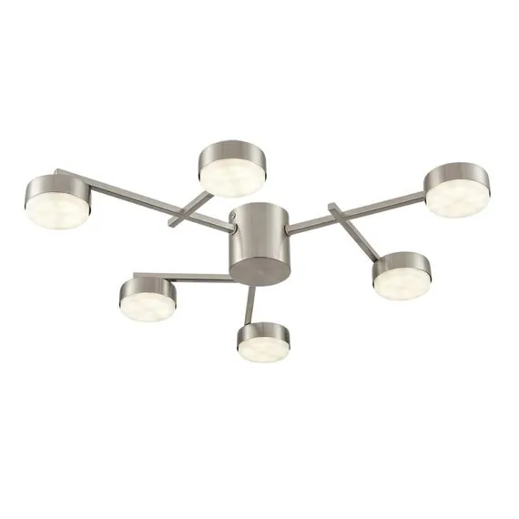LUMION 8115/6C COMFI LN25 206 никель, металл Люстра потолочная LED GX53 6*7W 220V DABRA, изображение 6