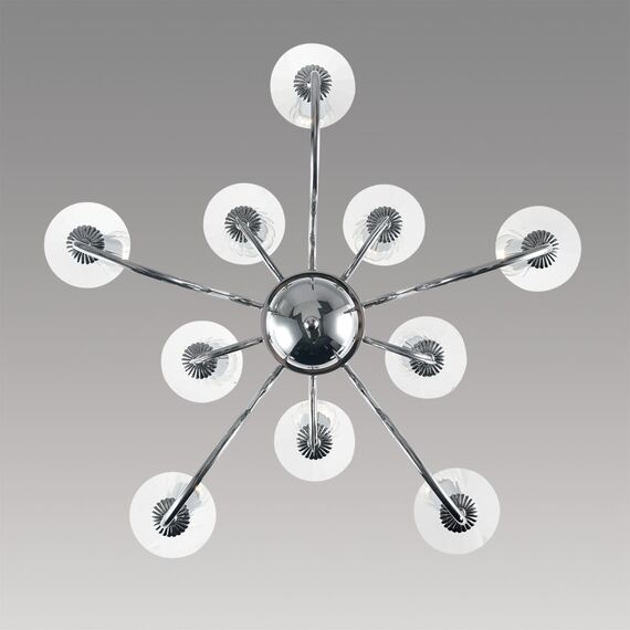 LUMION 8034/10 CLASSI LN25 18 хром, металл/стекло Люстра подвесная Е14 10*40W 220V INCANTO, изображение 5