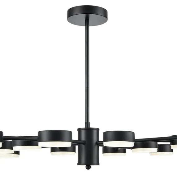 LUMION 8117/12 COMFI LN25 195 черный, металл Люстра LED GX53 12*7W 220V TORINA, изображение 4