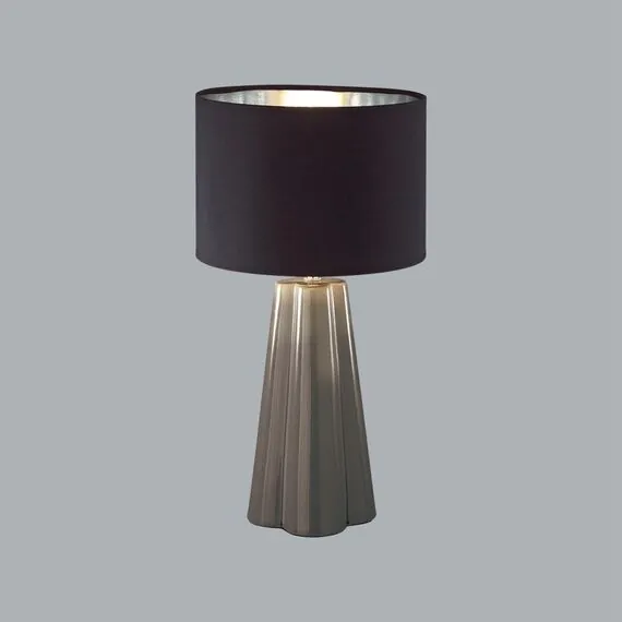 LUMION 8125/1T COMFI LN25 376 черный/серый, керамика/текстиль Настольная лампа E27 1*60W 220V HINAMI, изображение 4