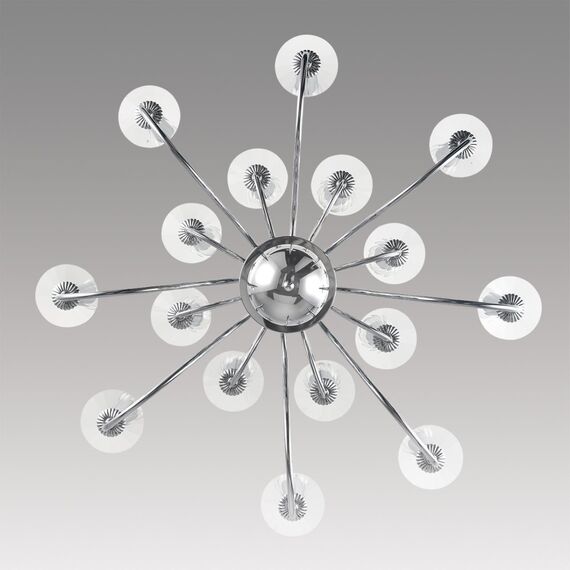 LUMION 8034/16 CLASSI LN25 18 хром, металл/стекло Люстра подвесная Е14 16*40W 220V INCANTO, изображение 5