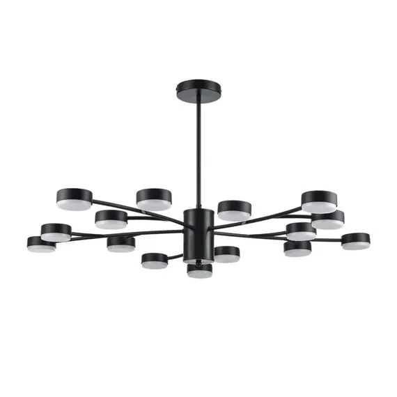 LUMION 8117/15 COMFI LN25 195 черный, металл Люстра LED GX53 15*7W 220V TORINA