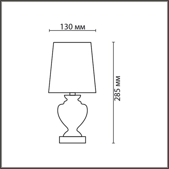 LUMION 8162/1T CLASSI LN25 000 коричневый, керамика/текстиль Настольная лампа E14 1*40W 220V BIANKA, изображение 2
