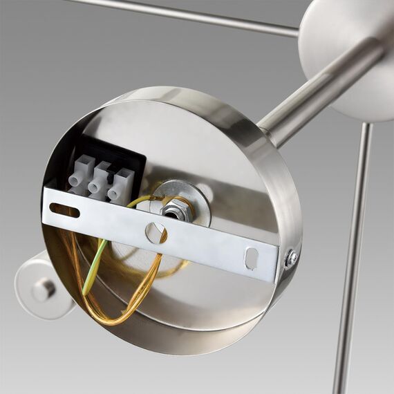 LUMION 8099/8C COMFI LN25 75 никель/белый металл/стекло Люстра потолочная Е14 8*40W 220V MAVE, изображение 8