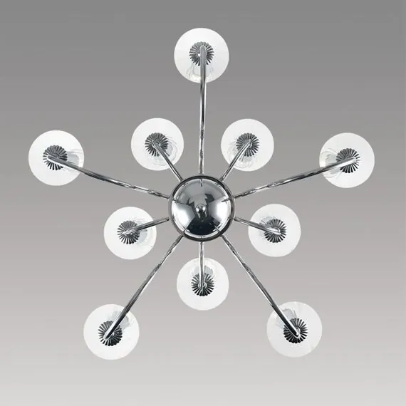 LUMION 8034/10 CLASSI LN25 18 хром, металл/стекло Люстра подвесная Е14 10*40W 220V INCANTO, изображение 5
