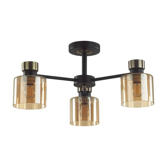LUMION 5643/3C COMFI LN23  чёрный, бронза Люстра потолочная E27 3*60W 220V ARLIN