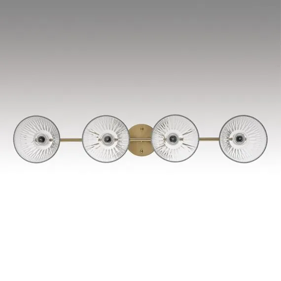 LUMION 8188/4C COMFI LN25 190 латунь/прозрачный, металл/стекло Потолочный светильник E14 4*40W 220V VIVIAN, изображение 4