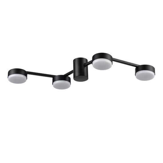 LUMION 8187/4C COMFI LN25 207 черный, металл Люстра потолочная LED GX53 4*7W 220V SANATA