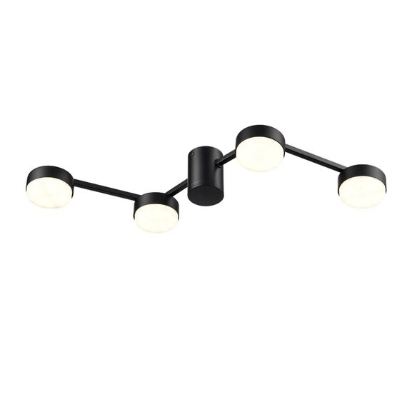 LUMION 8187/4C COMFI LN25 207 черный, металл Люстра потолочная LED GX53 4*7W 220V SANATA, изображение 5