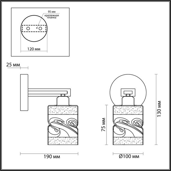 LUMION 4491/1W COUNTY LN20 283 белый, дерево Бра E27 60W 220V BONNIE, изображение 2
