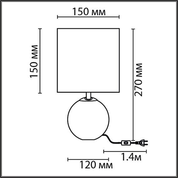 LUMION 8230/1T CLASSI LN25 382 серый, керамика/текстиль Настольная лампа E14 1*40W 220V KOHALA, изображение 2