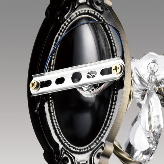 LUMION 8190/1W CLASSI LN25 24 античная бронза, металл/хрусталь Бра E14 1*40W 220V LINN, изображение 7
