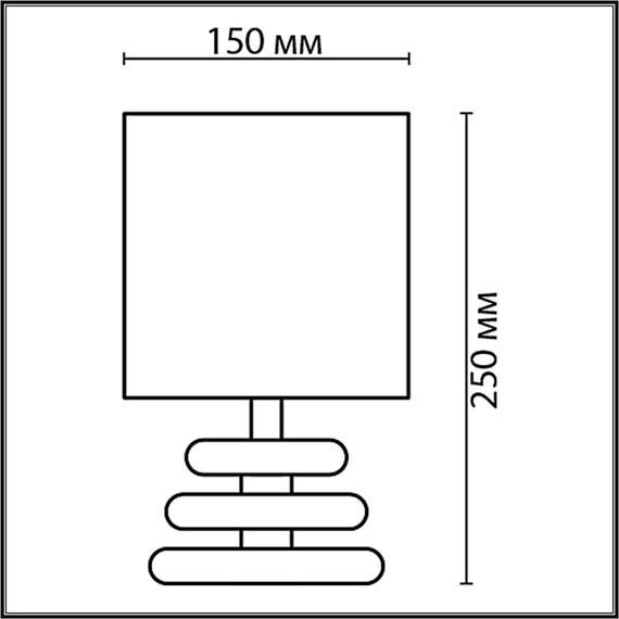 LUMION 8126/1T COMFI LN25 000 коричневый/бежевый/белый, керамика/текстиль Настольная лампа Е14 1*40W 220V LATZA, изображение 2