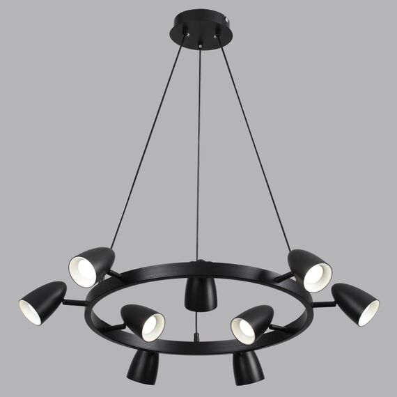LUMION 8237/9 COMFI LN25 210 черный, металл Светильник подвесной GU10 LED 9*7W 220V ILMINA, изображение 4