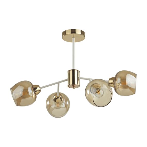 LUMION 5650/4C COMFI LN23 000 белый, золотой Люстра потолочная E27 4*60W 220V ODELL