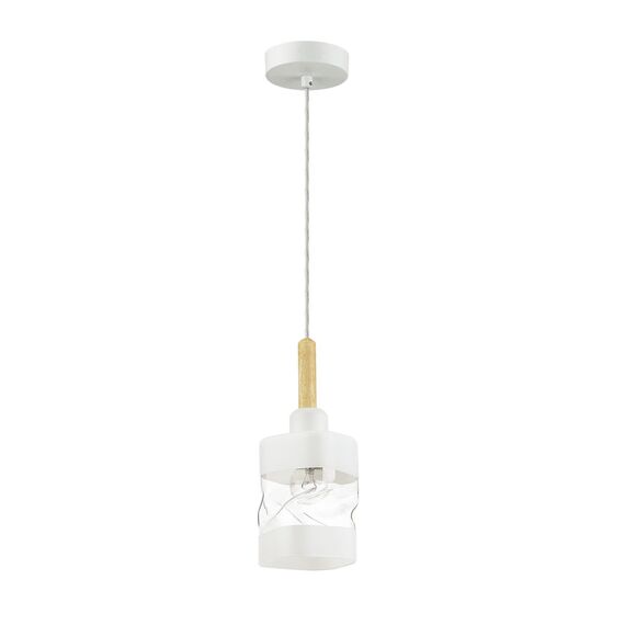 LUMION 4491/1 COUNTY LN20 000 белый, дерево Подвес E27 60W 220V BONNIE