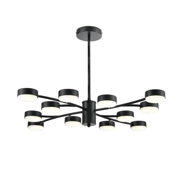 LUMION 8117/12 COMFI LN25 195 черный, металл Люстра LED GX53 12*7W 220V TORINA, изображение 6