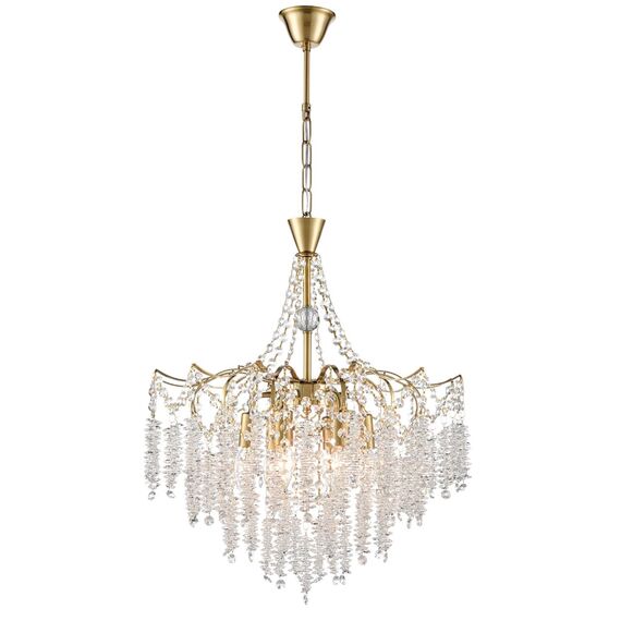 LUMION 8243/6 CLASSI LN25 22 латунь, металл Люстра подвесная E14 6*40W 220V KRISTINA, изображение 7