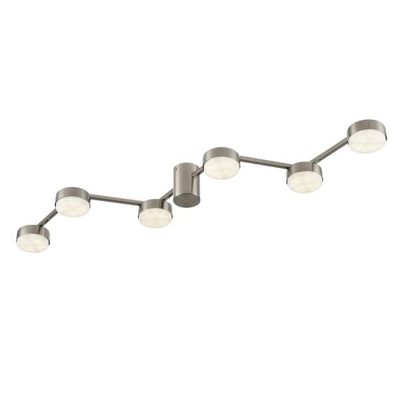 LUMION 8116/6C COMFI LN25 208 никель, металл Люстра потолочная LED GX53 6*7W 220V SANATA, изображение 6