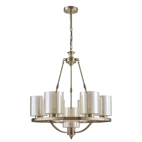 LUMION 6524/7 COUNTY LN23 39 античная латунь Люстра E27 7*60W 220V RIVERLY