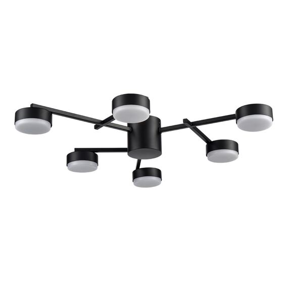 LUMION 8186/6C COMFI LN25 205 черный, металл Люстра потолочная LED GX53 6*7W 220V DABRA