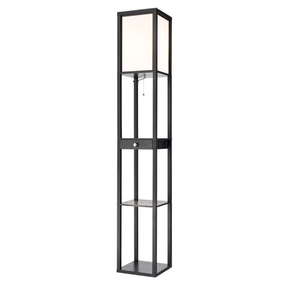 LUMION 8092/1F COMFI LN25 361 черный/белый, дерево/текстиль Торшер Е27 1*60W 220V PRACTIC, изображение 7