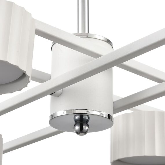 LUMION 8241/8C COMFI LN25 202 белый/хром, металл Люстра потолочная LED GX53 8*7W 220V KARINA, изображение 3