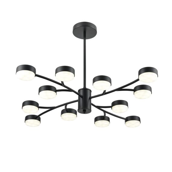 LUMION 8117/12 COMFI LN25 195 черный, металл Люстра LED GX53 12*7W 220V TORINA, изображение 7