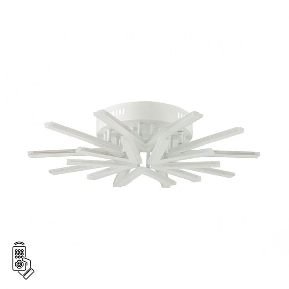 LUMION 8029/80CL LEDIO LN25 248 белый/белый, металл/акрил Потолочный светильник с ПДУ LED 80W 3000-6000К 220V ALBERTA