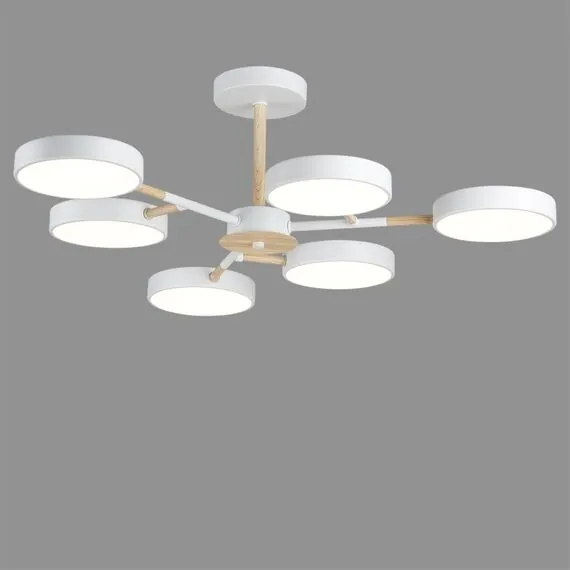 LUMION 5652/99CL LEDIO LN23 276 белый, дерево Люстра потолочная LED 108W 3000-6000K 5385Лм 220V BRAD, изображение 3