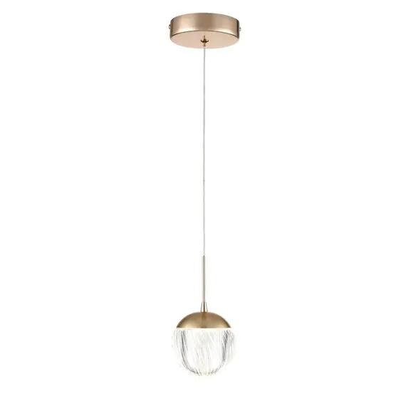 LUMION 8083/1A LEDIO LN25 320 золото/прозрачный, металл/акрил Подвесной светильник LED 1*3W 220V RIMINI, изображение 6