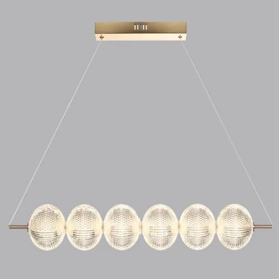 LUMION 6577/36L LEDIO LN24 золото/прозрачный/металл/пластик Светильник подвесной LED 36W 220V CAPRICE, изображение 4