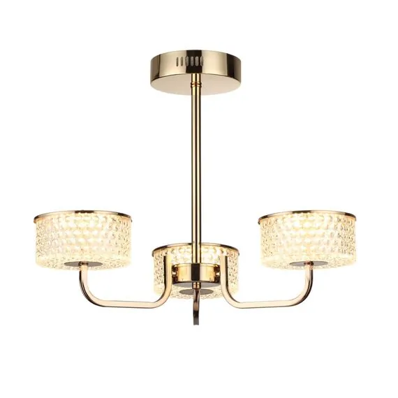 LUMION 6579/40CL LEDIO LN24 золото/прозрачный/металл/пластик Люстра потолочная LED 40W 220V VENICE, изображение 5