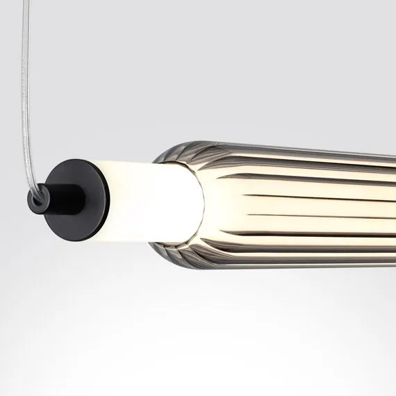LUMION 6556/15L LEDIO LN25 237 черный/дымчатый/металл/акрил, стекло Подвес LED 15W 4000К 220V TRENDY, изображение 3
