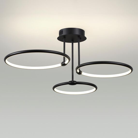 LUMION 6506/66CL LEDIO LN23 229 чёрный Люстра потолочная LED 66W 3000-6000K 4126Лм 220V URSULA, изображение 3
