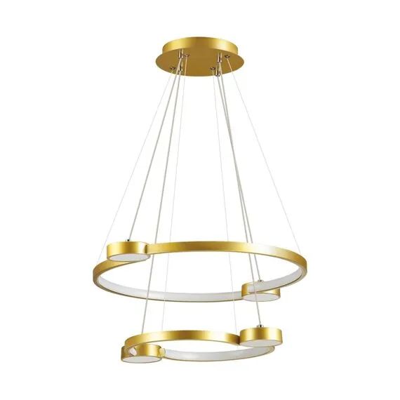 LUMION 5247/79L LEDIO LN23 000 матовое золото Светильник подвесной диммир. с ДУ LED 79W 4088Лм 220V SHERIDAN