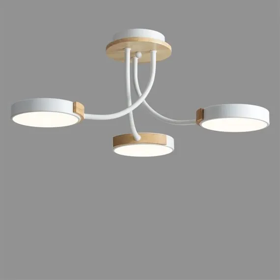 LUMION 5654/54CL LEDIO LN23 278 белый, дерево Люстра потолочная LED 54W 3000-6000K 3125Лм 220V ARLEY, изображение 3